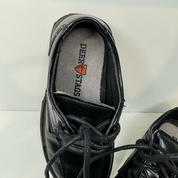 Deer Stags Black Leather Toddler Comfort Dress Shoes size 8.5 - Picture 2 of 7